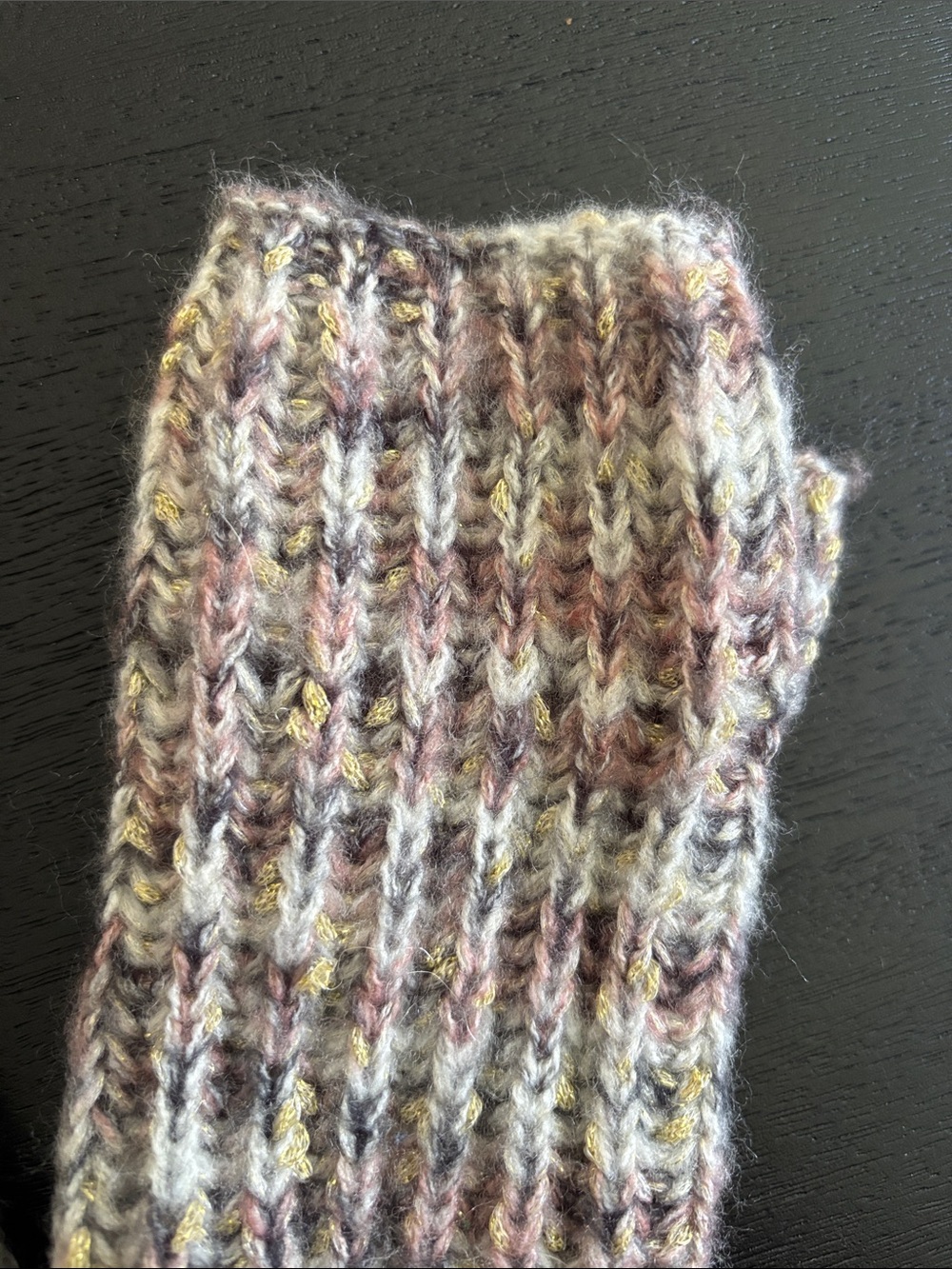 NWT LOFT Ribbed Fingerless Mittens - Picture 2 of 3